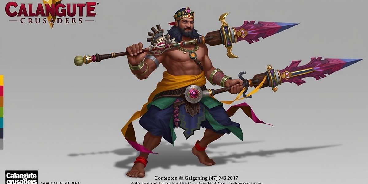 Calangute Crusaders Upcoming Character Concept art for upcoming Calangute Crusaders update showing a new character inspired by Indian mythology with traditional weapons